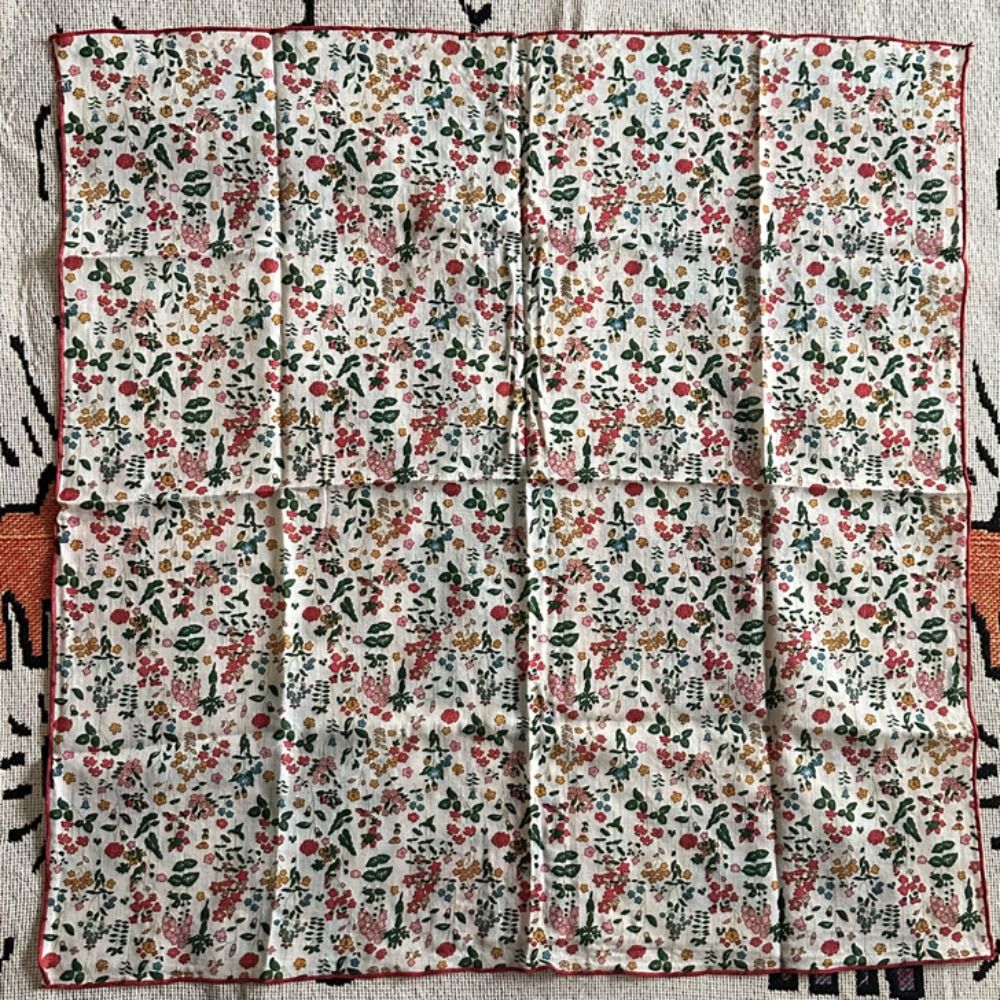 Scarf Silk Square - All-match bloemen kleine vierkante sjaal, dunne