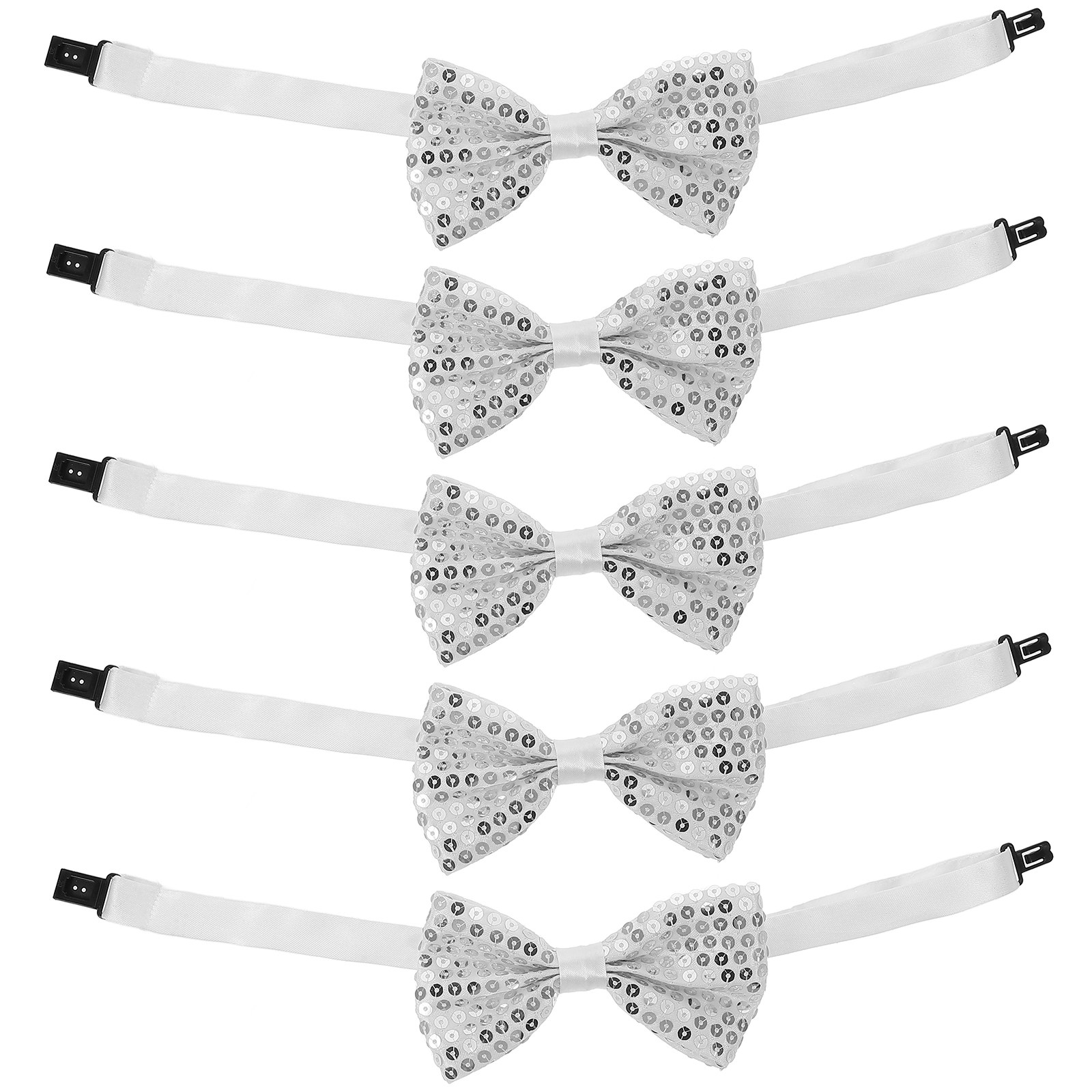 Bow Tie Pre Tied - 5 stuks kinder vlinderdassen met pailletten,