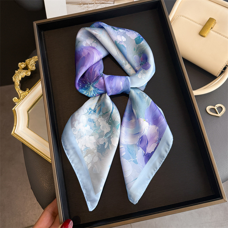 2026 Nieuwe Bloemenprint Zijde - Scarf Silk Square recensie en prijs