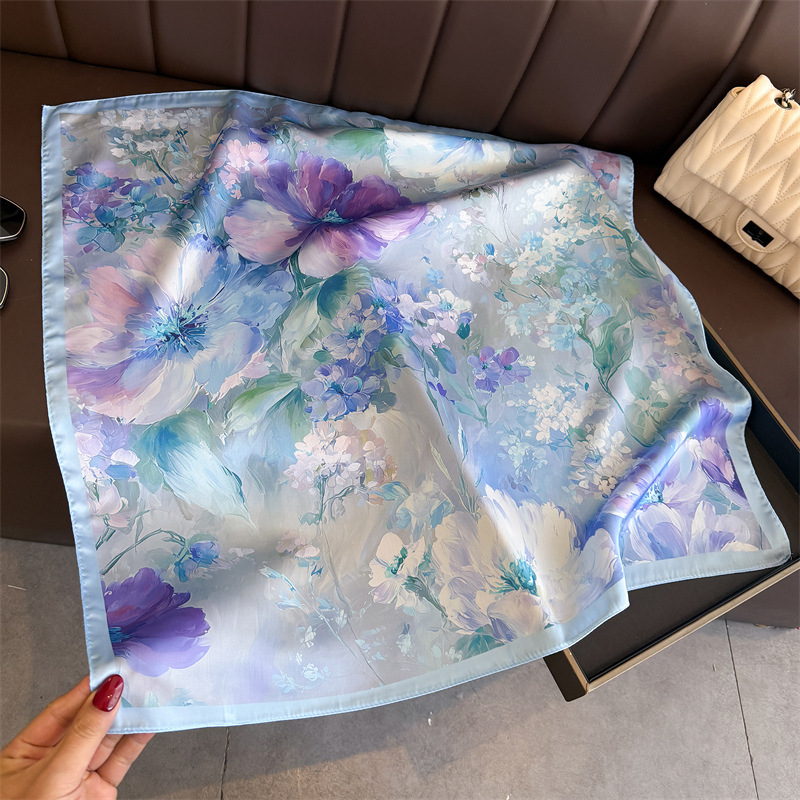 2026 Nieuwe Bloemenprint Zijde - Scarf Silk Square recensie en prijs