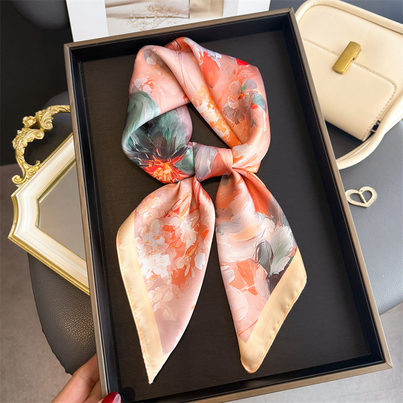 2026 Nieuwe Bloemenprint Zijde - Scarf Silk Square recensie en prijs