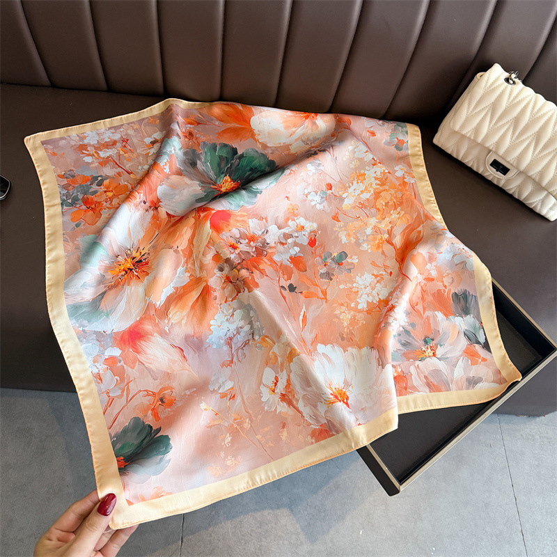 2026 Nieuwe Bloemenprint Zijde - Scarf Silk Square recensie en prijs