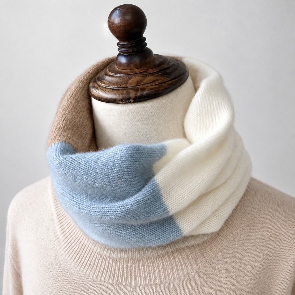 Zachte, kleurrijke, oneindige  - Infinity Scarf Knit recensie en prijs